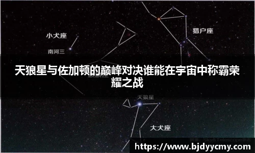 天狼星与佐加顿的巅峰对决谁能在宇宙中称霸荣耀之战