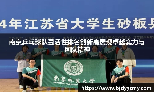 南京乒乓球队灵活性排名创新高展现卓越实力与团队精神